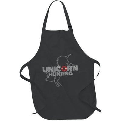Unicorn Hunting Swingers Naughty Polyamory Couples Gift Full-Length Apron With Pockets
