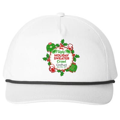 Ugly Holiday Sweater Crawl Cityplace Ugly Christmas Snapback Five-Panel Rope Hat