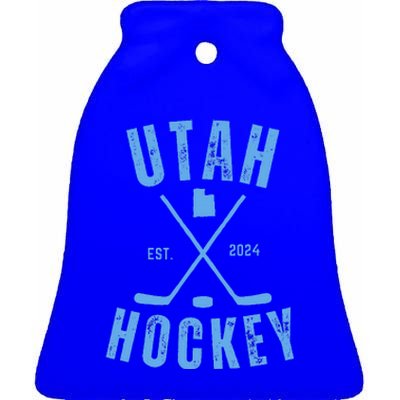 Utah Hockey Salt Lake Utah Hockey Ceramic Bell Ornament