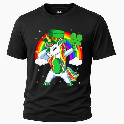 Unicorn Happy St Patricks Day Irish Rainbow Shamrock Performance Shirt