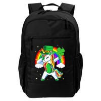 Unicorn Happy St Patricks Day Irish Rainbow Shamrock Backpack