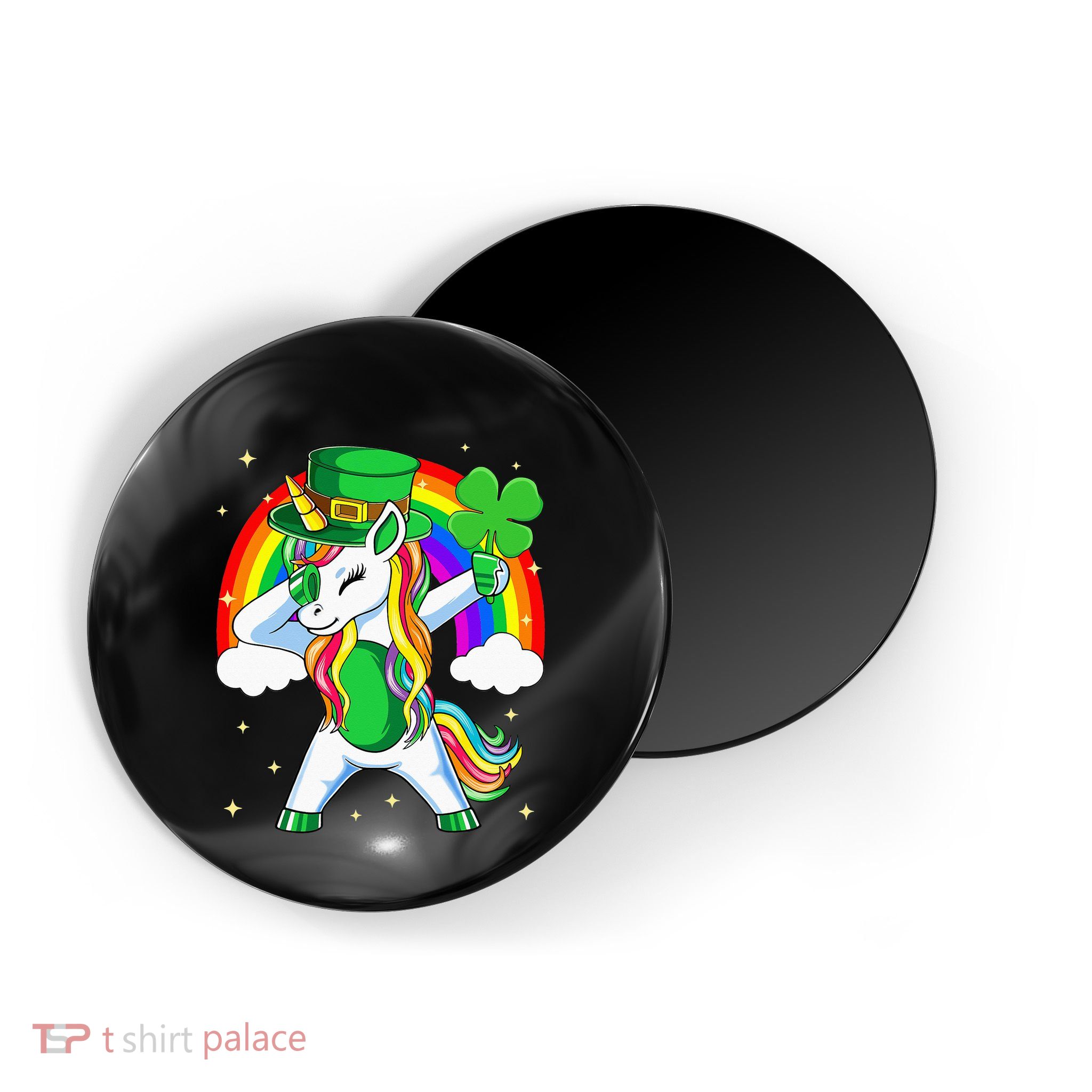 Unicorn Happy St Patricks Day Irish Rainbow Shamrock Magnet
