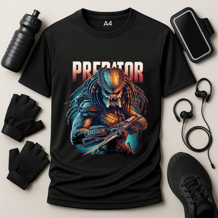 Ultimate Hunters Tribute With Classic Scifi Horror Design Performance Shirt