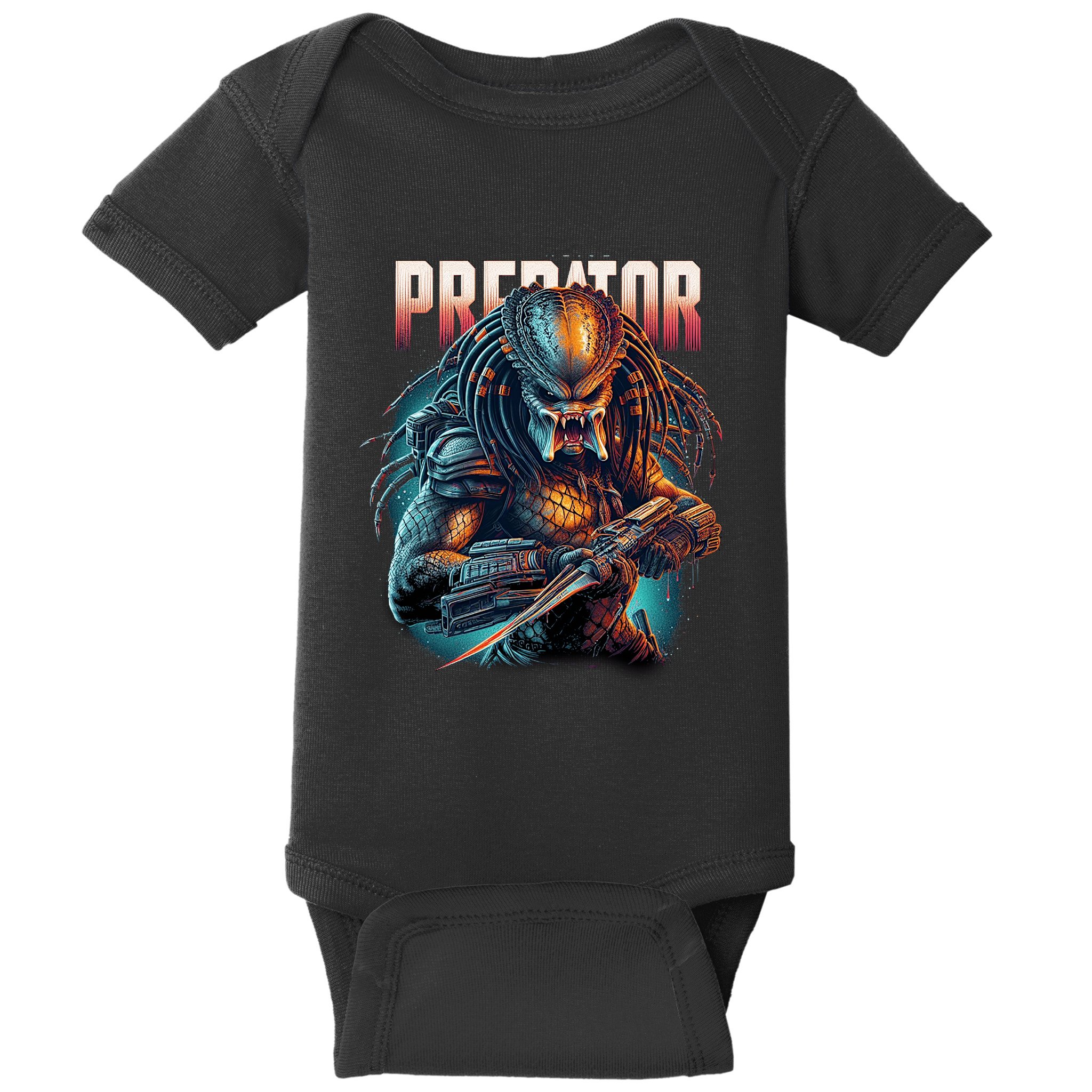 Ultimate Hunters Tribute With Classic Scifi Horror Design Baby Bodysuit