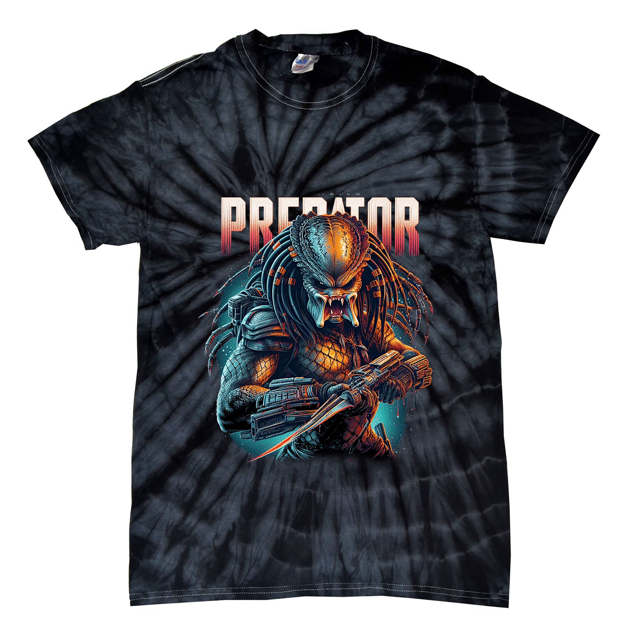 Ultimate Hunters Tribute With Classic Scifi Horror Design Tie-Dye T-Shirt