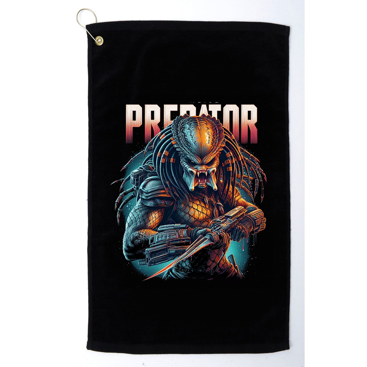Ultimate Hunters Tribute With Classic Scifi Horror Design Golf Towel