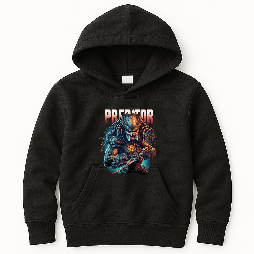 Ultimate Hunters Tribute With Classic Scifi Horror Design Kids Hoodie
