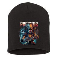 Ultimate Hunters Tribute With Classic Scifi Horror Design Short Acrylic Beanie