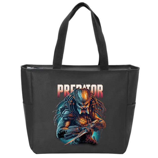 Ultimate Hunters Tribute With Classic Scifi Horror Design Zip Tote Bag