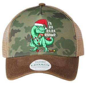 Un Holiday Tmeaningful Giftrex Dinosaur In Santa Hat Fa Ra Rawr Christmas Gift Legacy Tie Dye Trucker Hat