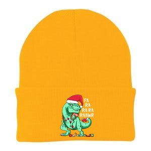 Un Holiday Tmeaningful Giftrex Dinosaur In Santa Hat Fa Ra Rawr Christmas Gift Knit Cap Winter Beanie