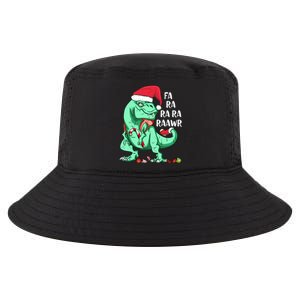 Un Holiday Tmeaningful Giftrex Dinosaur In Santa Hat Fa Ra Rawr Christmas Gift Cool Comfort Performance Bucket Hat