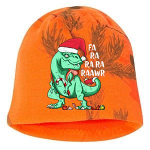 Un Holiday Tmeaningful Giftrex Dinosaur In Santa Hat Fa Ra Rawr Christmas Gift Kati - Camo Knit Beanie