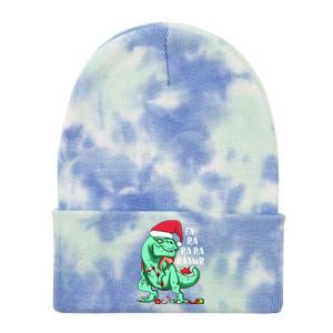 Un Holiday Tmeaningful Giftrex Dinosaur In Santa Hat Fa Ra Rawr Christmas Gift Tie Dye 12in Knit Beanie