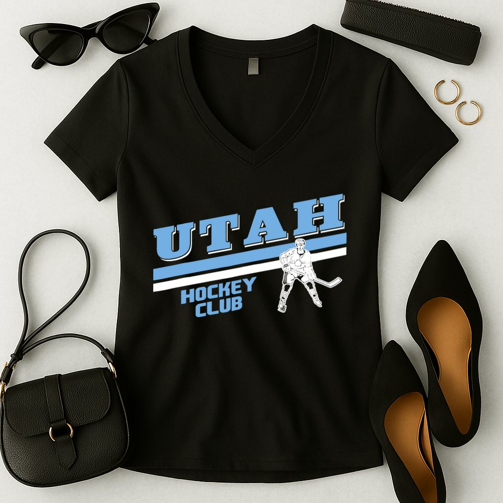 Utah Hockey Team Gift For Fan Women's V-Neck T-Shirt