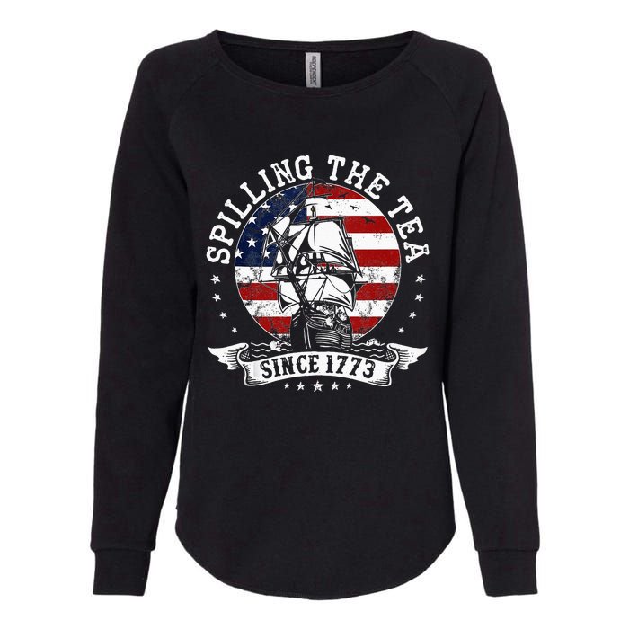 Us History Teacher Historian Spilling The Tea Since 1773 Womens California Wash Sweatshirt