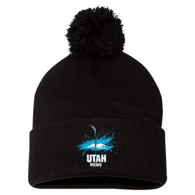 Utah Hockey Pom Pom 12in Knit Beanie