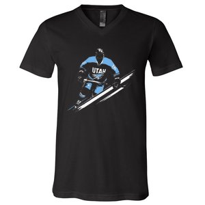 Utah Hockey V-Neck T-Shirt