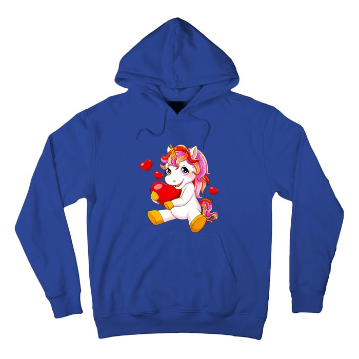 Unicorn Heart Valentines Day Cute Gift Hoodie