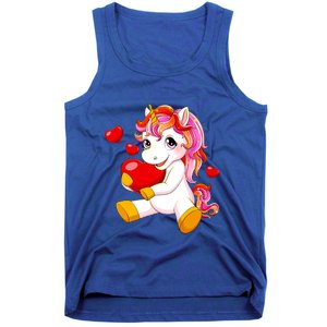 Unicorn Heart Valentines Day Cute Gift Tank Top