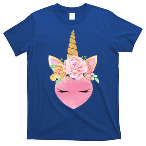 Unicorn Heart Valentines Day Funny Gift Magical Gift T-Shirt