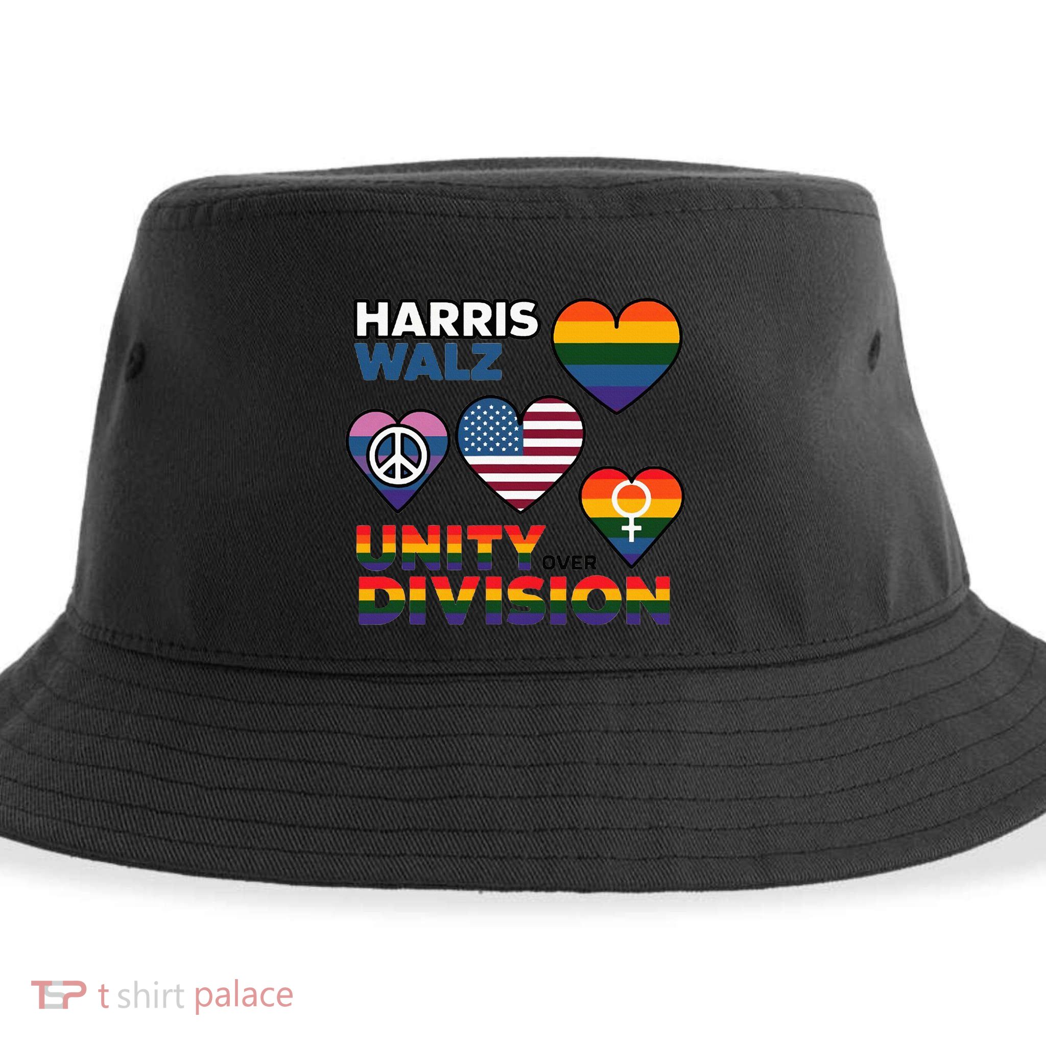 Unity Harris Walz For A United America Sustainable Bucket Hat