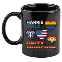 Unity Harris Walz For A United America 11oz C Handle Ceramic Mug