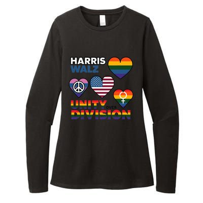 Unity Harris Walz For A United America Womens CVC Long Sleeve Shirt