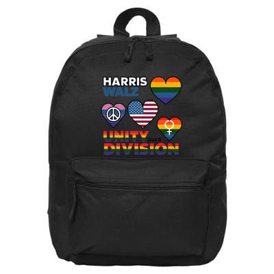 Unity Harris Walz For A United America 16 in Basic Backpack