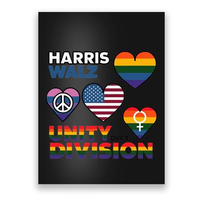Unity Harris Walz For A United America Poster