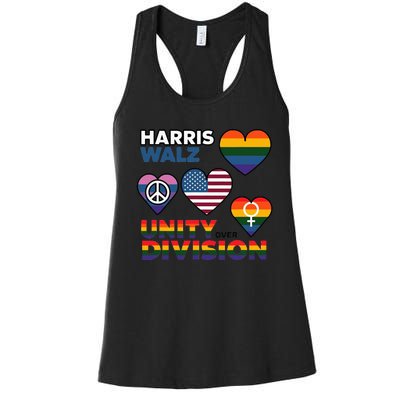 Unity Harris Walz For A United America Women's Racerback Tank