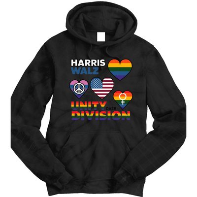 Unity Harris Walz For A United America Tie Dye Hoodie