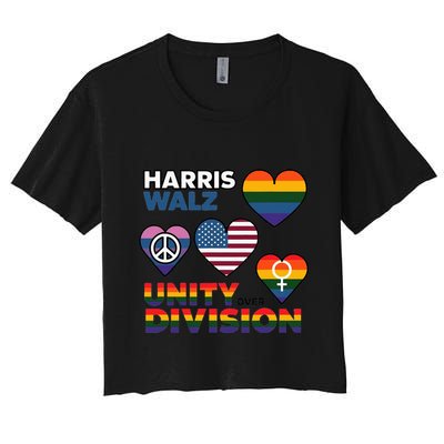 Unity Harris Walz For A United America Crop Top