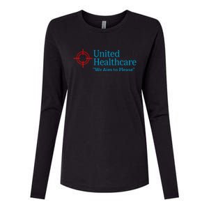 United Healthcare We Aim To Please Womens Cotton Relaxed Long Sleeve T-Shirt