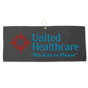 United Healthcare We Aim To Please Large Microfiber Waffle Golf Towel