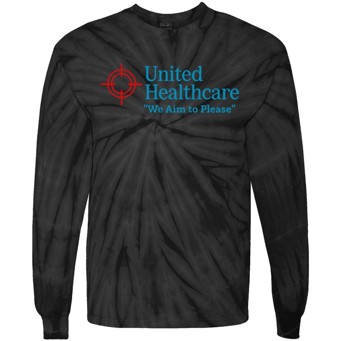 United Healthcare We Aim To Please Tie-Dye Long Sleeve Shirt