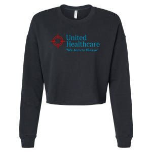 United Healthcare We Aim To Please Cropped Pullover Crew