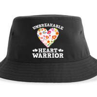 Unbreakable Heart Warrior  Sustainable Bucket Hat