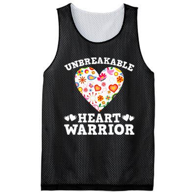 Unbreakable Heart Warrior  Mesh Reversible Basketball Jersey Tank