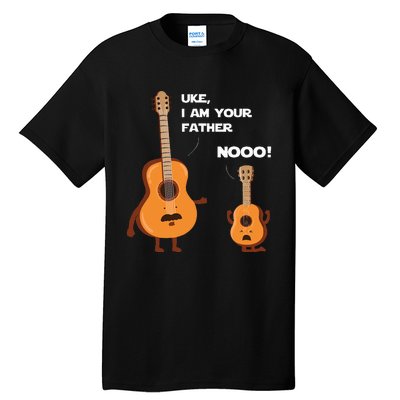 Uke I Am Your Father Funny Ukulele Guitar Music Guitarist Tall T-Shirt