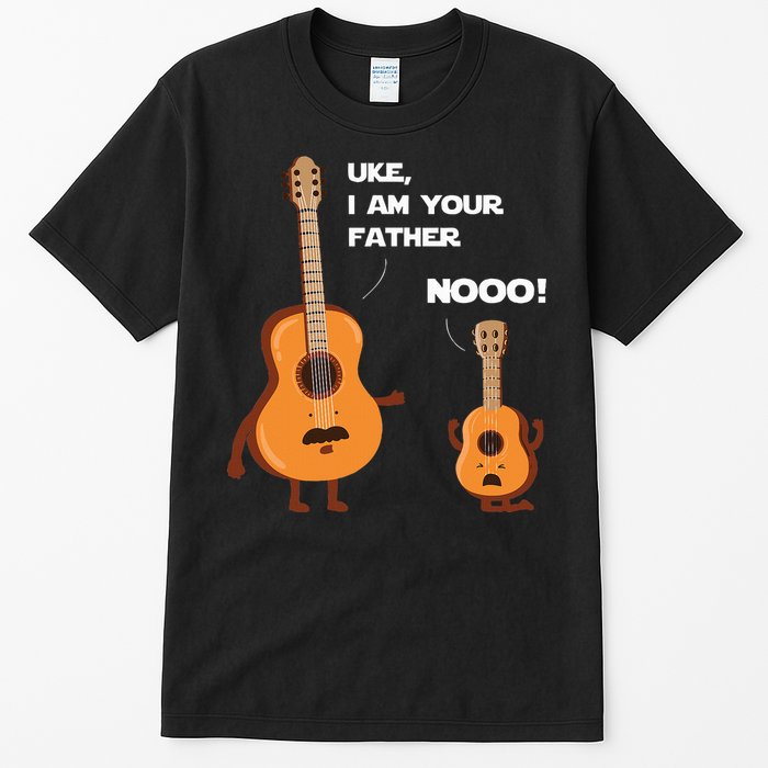 Uke I Am Your Father Funny Ukulele Guitar Music Guitarist Tall T-Shirt