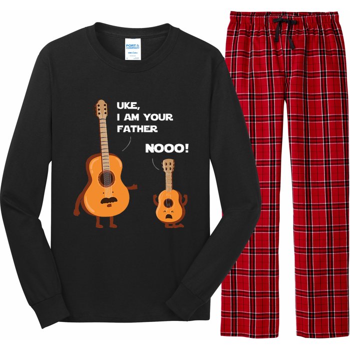 Uke I Am Your Father Funny Ukulele Guitar Music Guitarist Long Sleeve Pajama Set