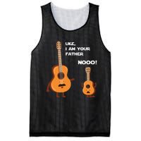 Uke I Am Your Father Funny Ukulele Guitar Music Guitarist Mesh Reversible Basketball Jersey Tank