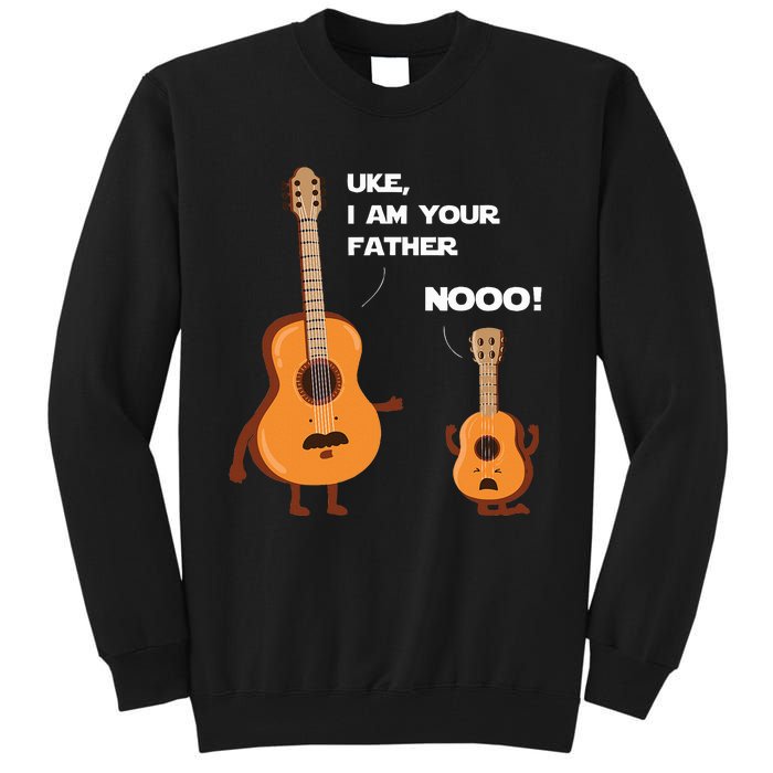 Uke I Am Your Father Funny Ukulele Guitar Music Guitarist Tall Sweatshirt