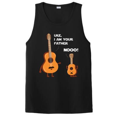 Uke I Am Your Father Funny Ukulele Guitar Music Guitarist PosiCharge Competitor Tank