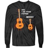 Uke I Am Your Father Funny Ukulele Guitar Music Guitarist Tie-Dye Long Sleeve Shirt