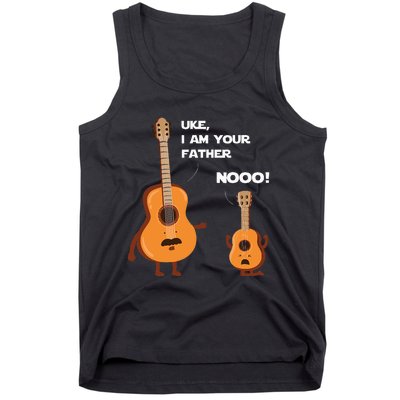 Uke I Am Your Father Funny Ukulele Guitar Music Guitarist Tank Top