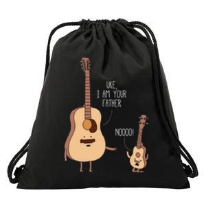 Uke I Am Your Father Ukulele Guitar Music Drawstring Bag