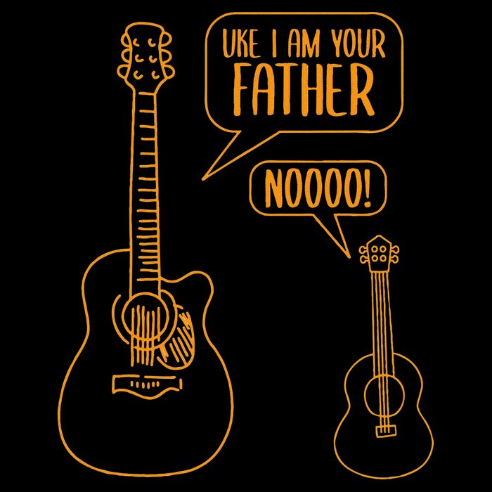 Uke I am Your Father Guitar Ukulele Music Hilarious Cooling Performance Crew T-Shirt