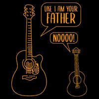 Uke I am Your Father Guitar Ukulele Music Hilarious Magnet